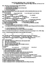 Bài tập Hóa học Lớp 10 - Chương Oxi - Lưu huỳnh - Nguyễn Đình Hùng